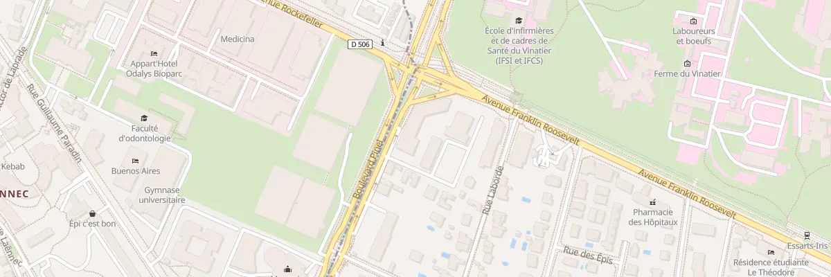 Plan du 125 Bd Pinel à Bron