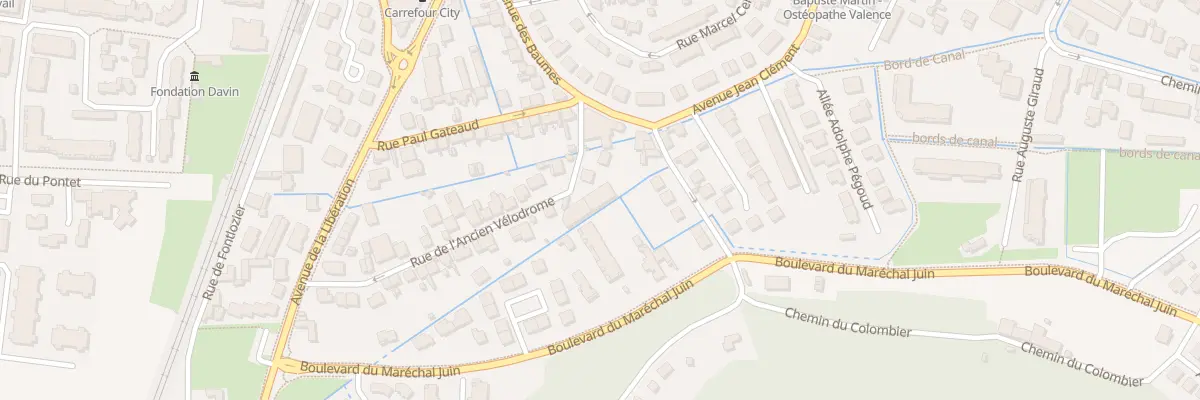 Plan du 42D Rue de l’Ancien Velodrome à Valence