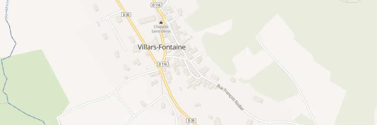 Plan du 1 Rue Traversière à Villars-Fontaine