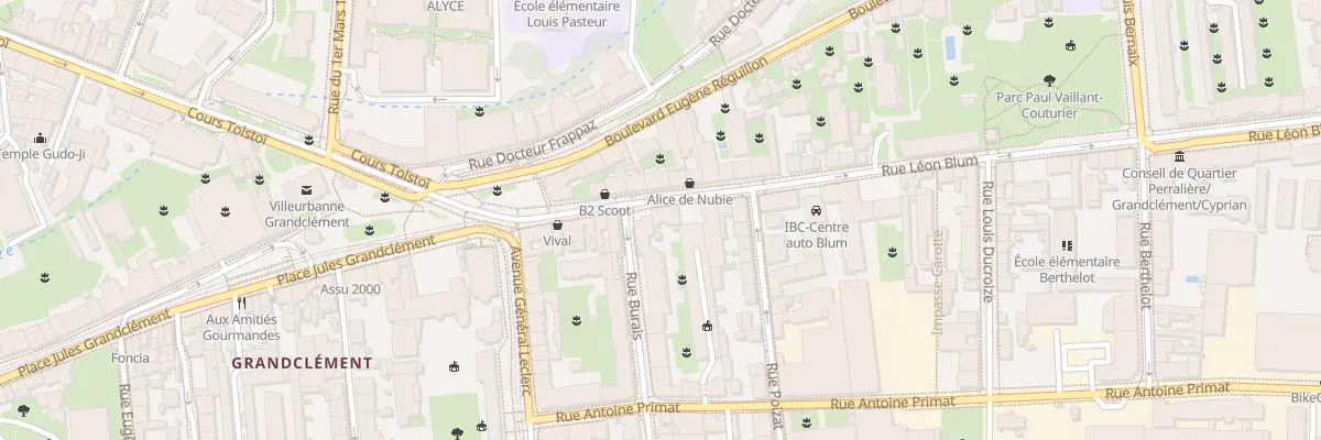 Plan du 16 Rue Léon Blum à Villeurbanne