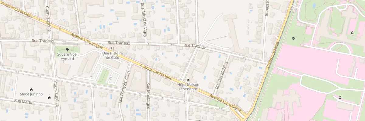 Plan du 46 Rue des Peupliers à Lyon 3e Arrondissement