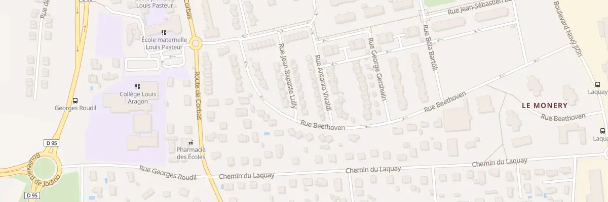 Plan du 9 Rue Jean-Baptiste Lully à Vénissieux