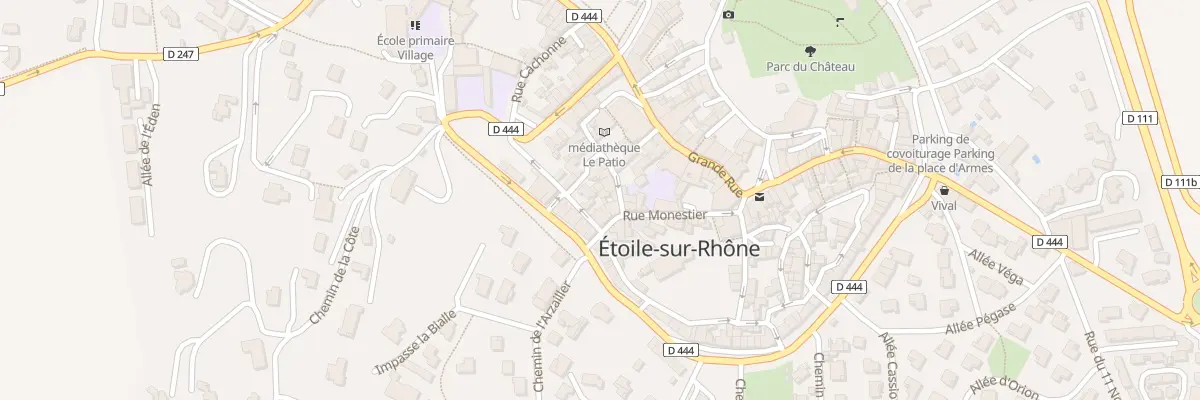Plan du 9000 Rue Monestier à Étoile-sur-Rhône