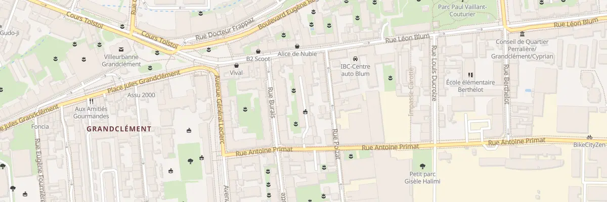 Plan du 20 Rue Léon Blum à Villeurbanne
