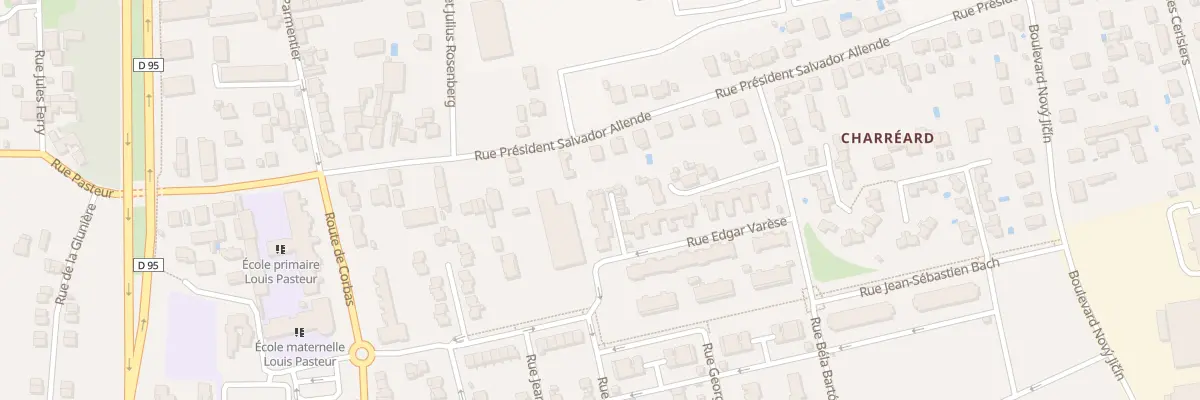 Plan du 5 Rue Edgar Varèse à Vénissieux