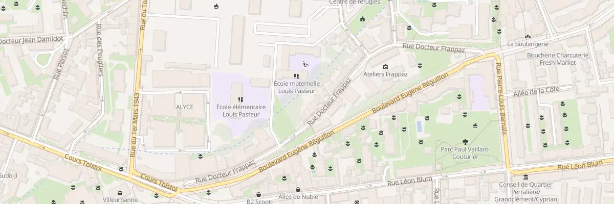 Plan du 35 Rue Doc Frappaz à Villeurbanne