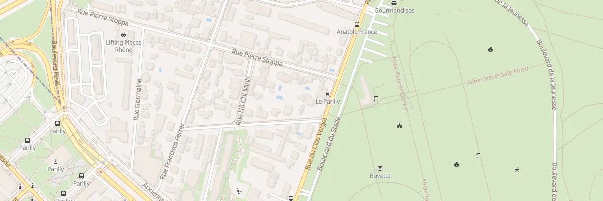 Plan du 13 Rue du Parc à Vénissieux