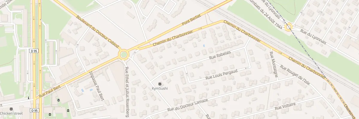Plan du 9 Rue Rabelais à Vénissieux