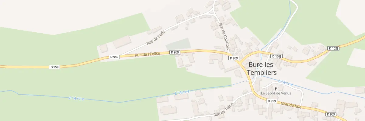 Plan du 3 Rue de l’Eglise à Bure-les-Templiers
