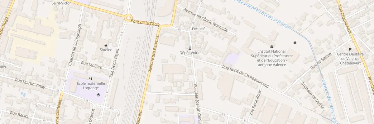 Plan du 66 Rue Jean-Joseph Génissieu à Valence