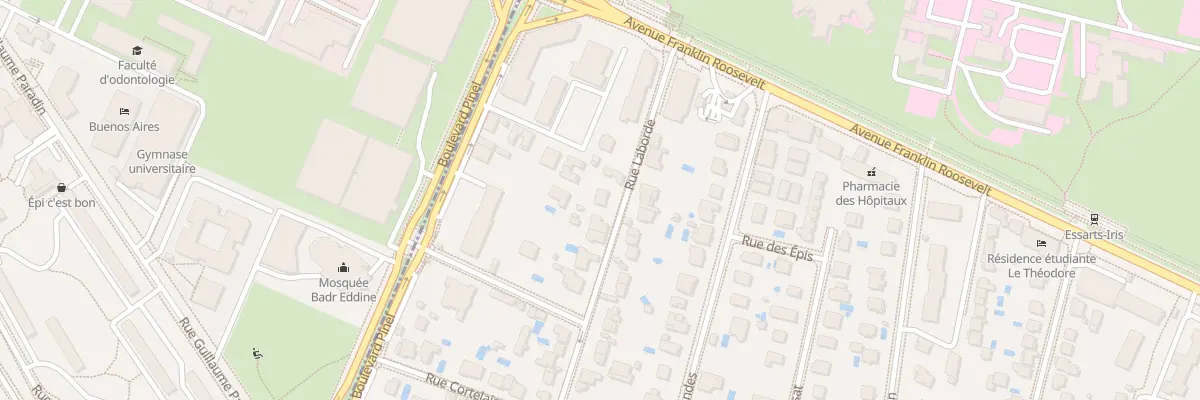 Plan du 8 Rue Laborde à Bron