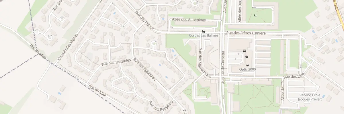 Plan du 22 Rue des Châtaigniers à Corbas