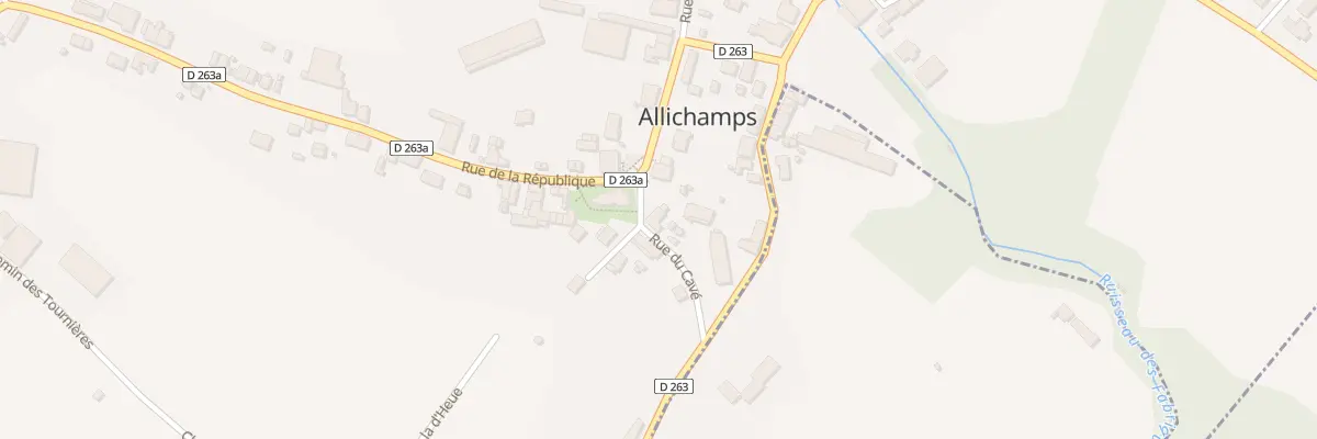 Plan du 60 Rue du Cavée à Allichamps