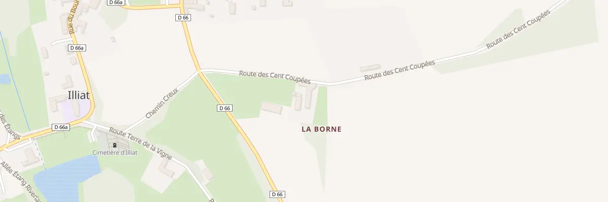 Plan du 5088 La Borne à Illiat