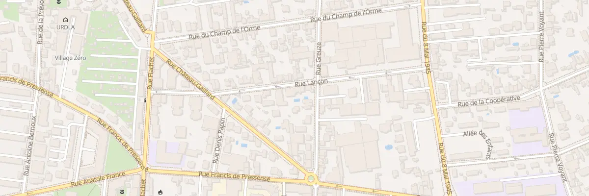 Plan du 16 Rue Lançon à Villeurbanne