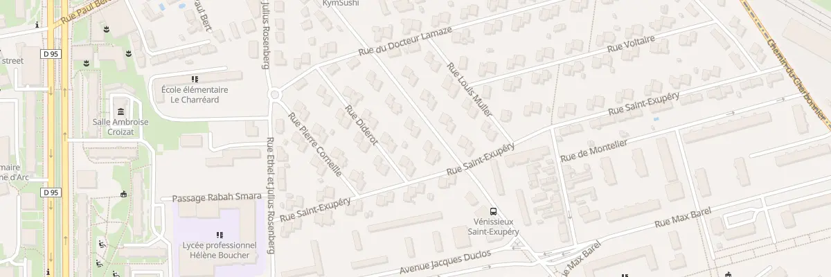 Plan du 64 Bd du Doc Coblod à Vénissieux