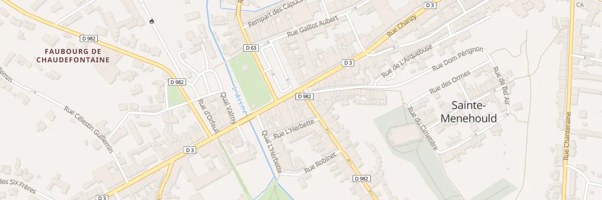 Plan du 1 Rue Camille Margaine à Sainte-Menehould