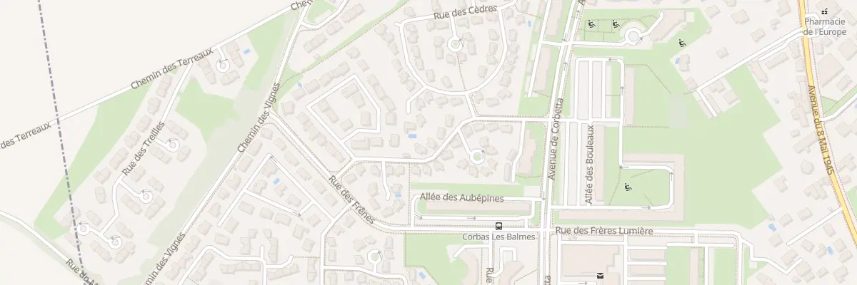 Plan du 21 Rue des Erables à Corbas