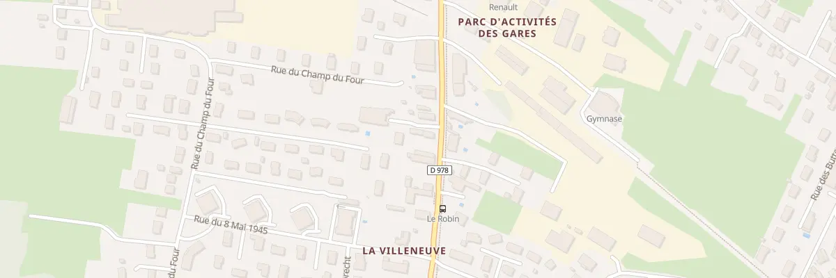 Plan du 28 Rue de la Villeneuve à Saint-Marcel