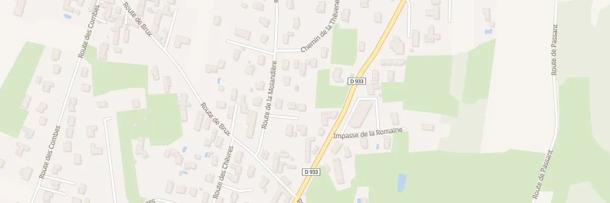Plan du 70T Rte de la Molandiere à Feillens