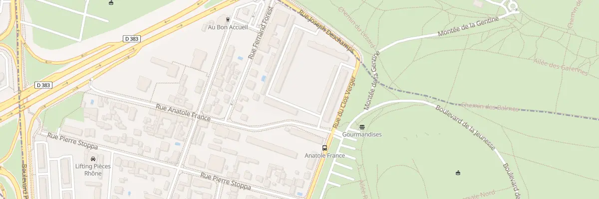 Plan du 10 Rue du Clos Verger à Vénissieux