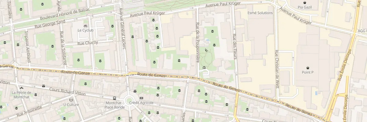Plan du 175 Rte de Genas à Villeurbanne