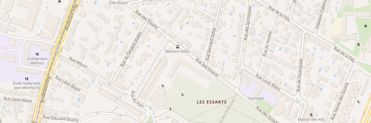 Plan du 26 Rue des Essarts à Bron