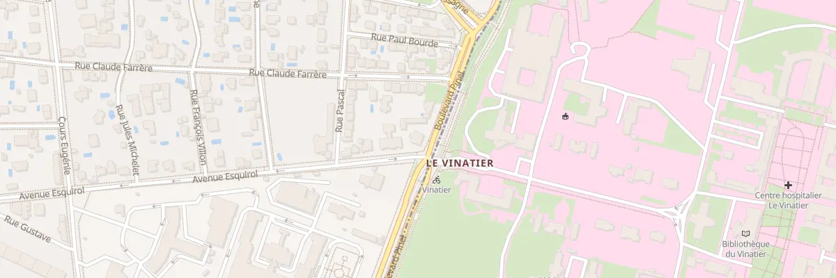 Plan du 96 Bd Pinel à Lyon 3e Arrondissement
