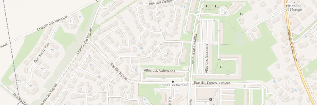 Plan du 30 Rue des Erables à Corbas
