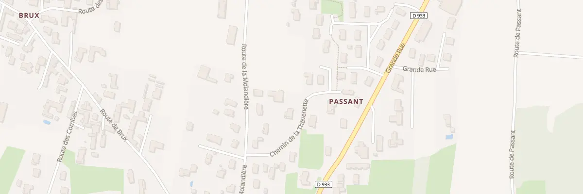 Plan du 280 Rte de la Molandiere à Feillens