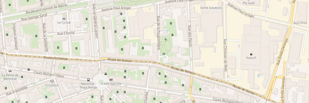 Plan du 179 Rte de Genas à Villeurbanne