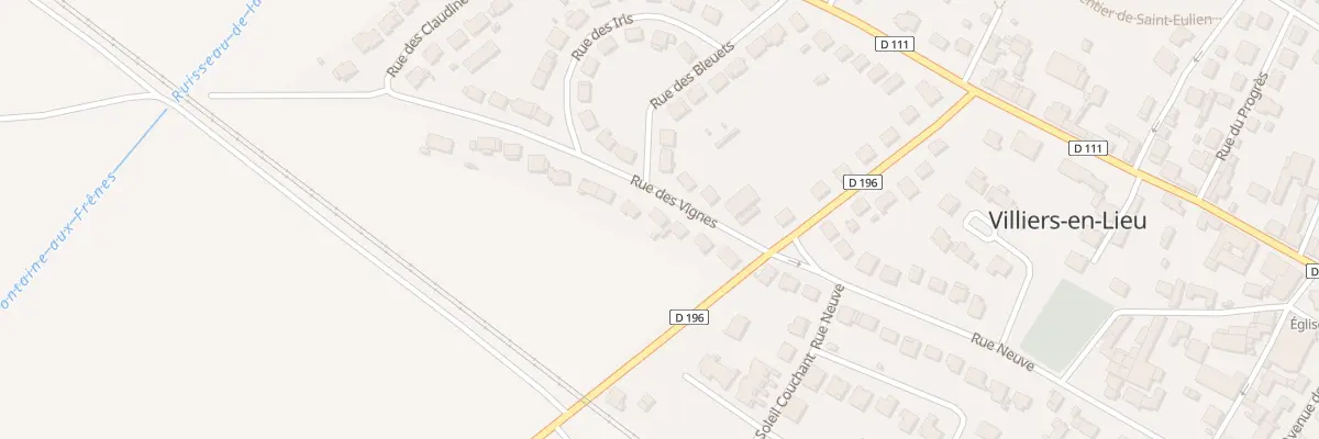 Plan du 7 Rue des Vignes à Villiers-en-Lieu