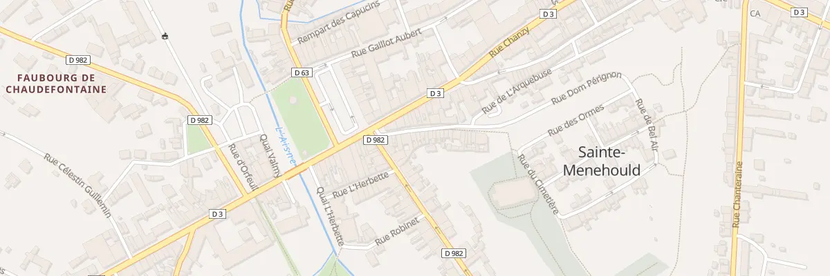 Plan du 11 Rue Dom Perignon à Sainte-Menehould