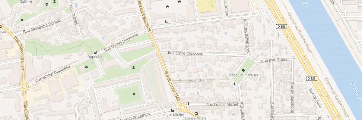 Plan du 2 Rue Emile Cheysson à Villeurbanne