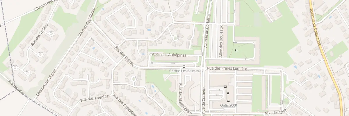Plan du 3 All des Charmes à Corbas