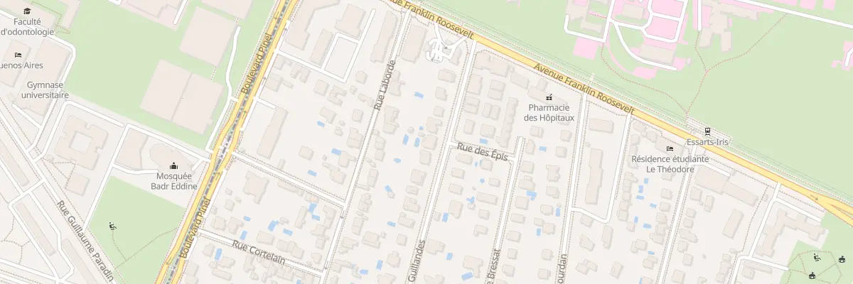 Plan du 12 Rue des Guillandes à Bron