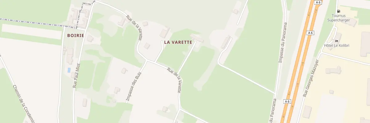 Plan du 496 Rue de la Varette à Tournus