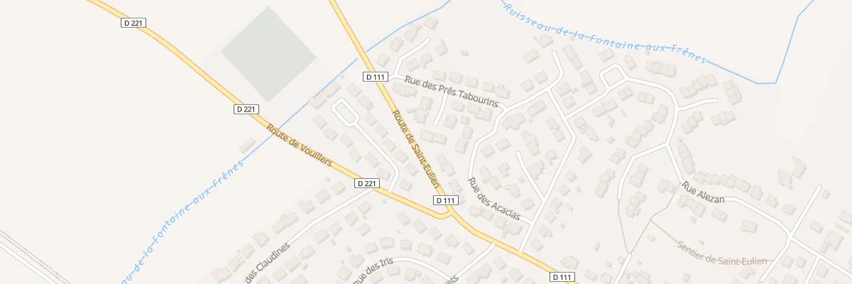 Plan du 10 Rue des Prés Tabourins à Villiers-en-Lieu