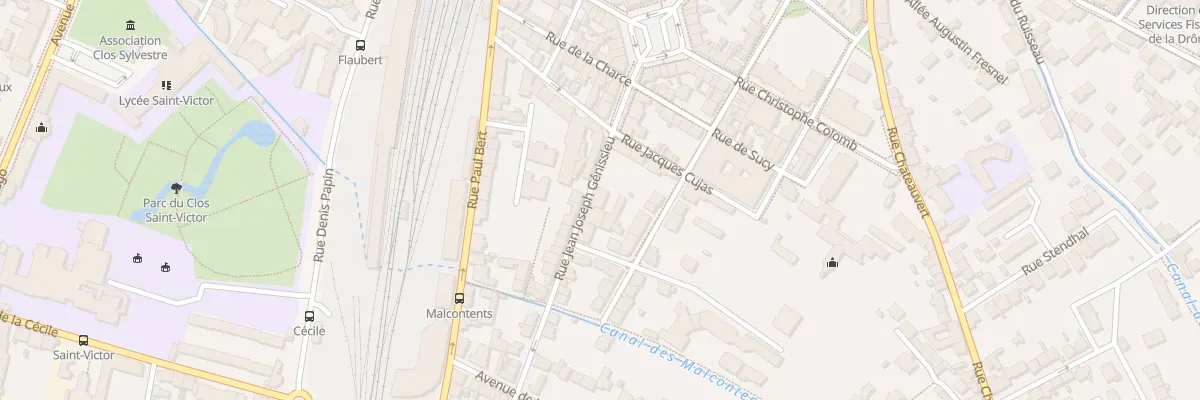 Plan du 13 Rue Jean-Joseph Génissieu à Valence