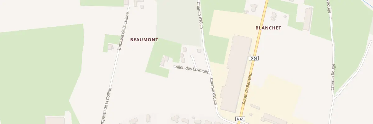 Plan du 5334 Beaumont à Saint-Trivier-sur-Moignans