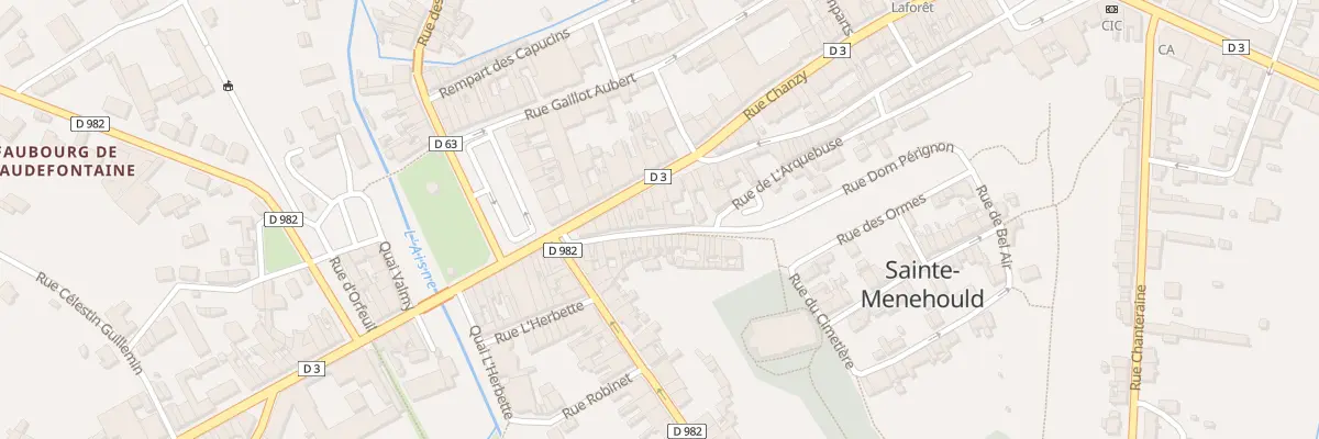 Plan du 18 Rue Dom Perignon à Sainte-Menehould