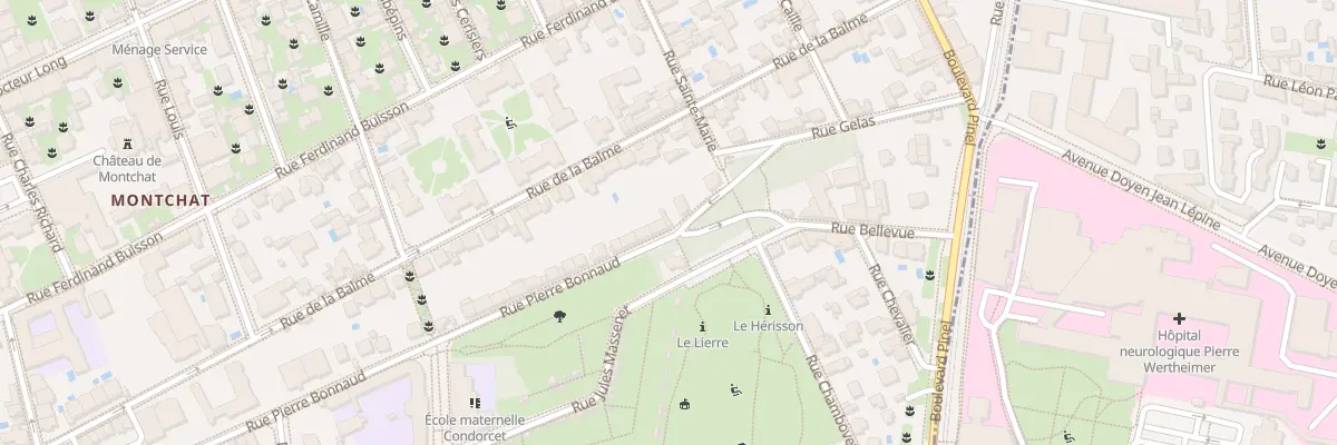 Plan du 4 Pl Charles Dufraine à Lyon 3e Arrondissement