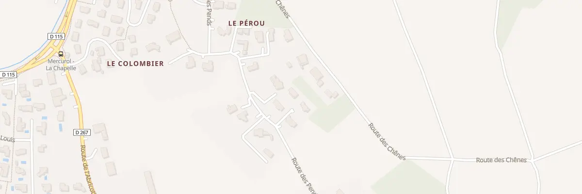 Plan du 767 Rte des Pends à Mercurol-Veaunes