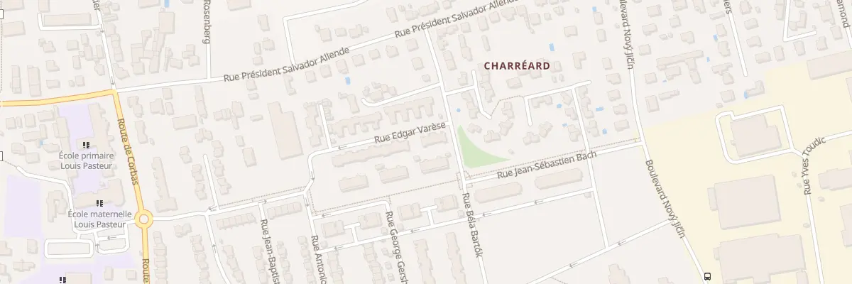 Plan du 28 Rue Edgar Varèse à Vénissieux