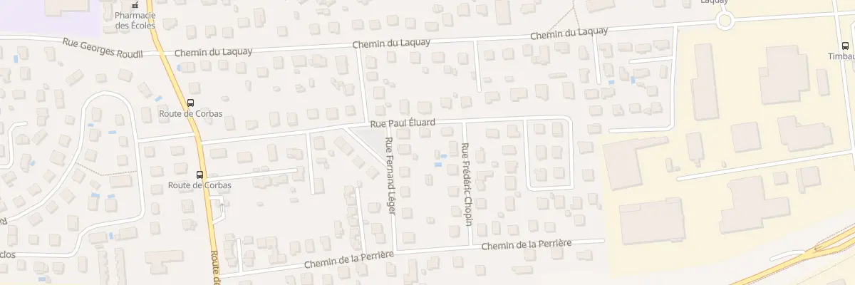 Plan du 16 Rue Paul Eluard à Vénissieux