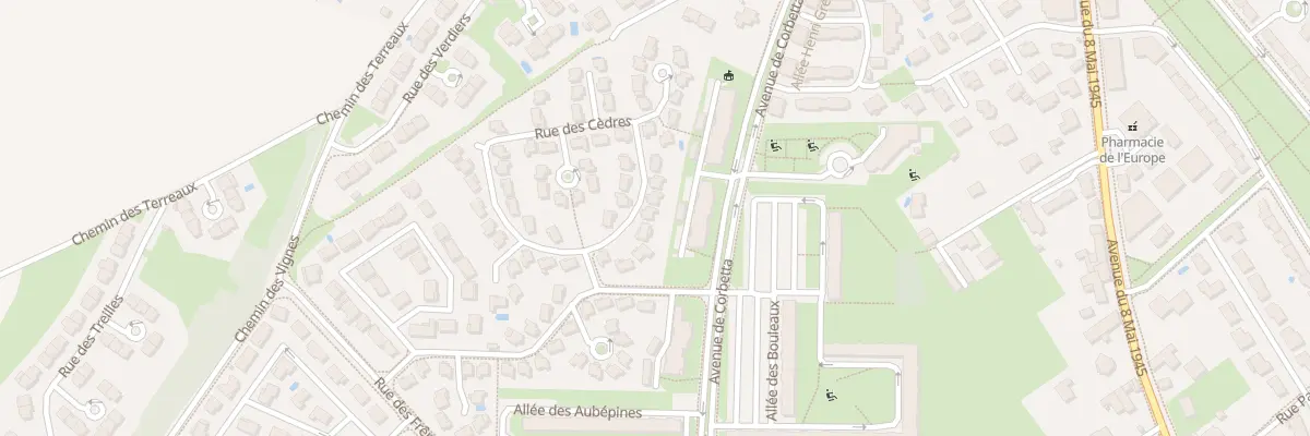Plan du 10 Rue des Cèdres à Corbas