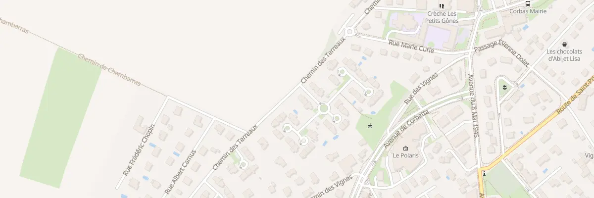Plan du 2 Imp des Ecureuils à Corbas