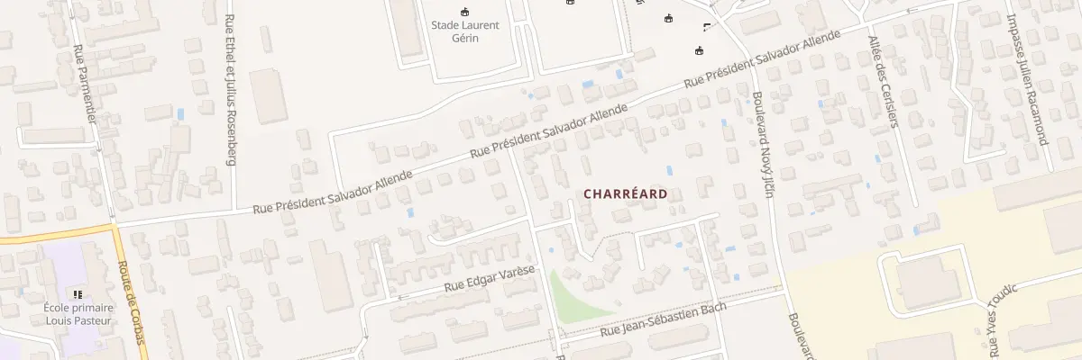 Plan du 1 Rue Bela Bartok à Vénissieux