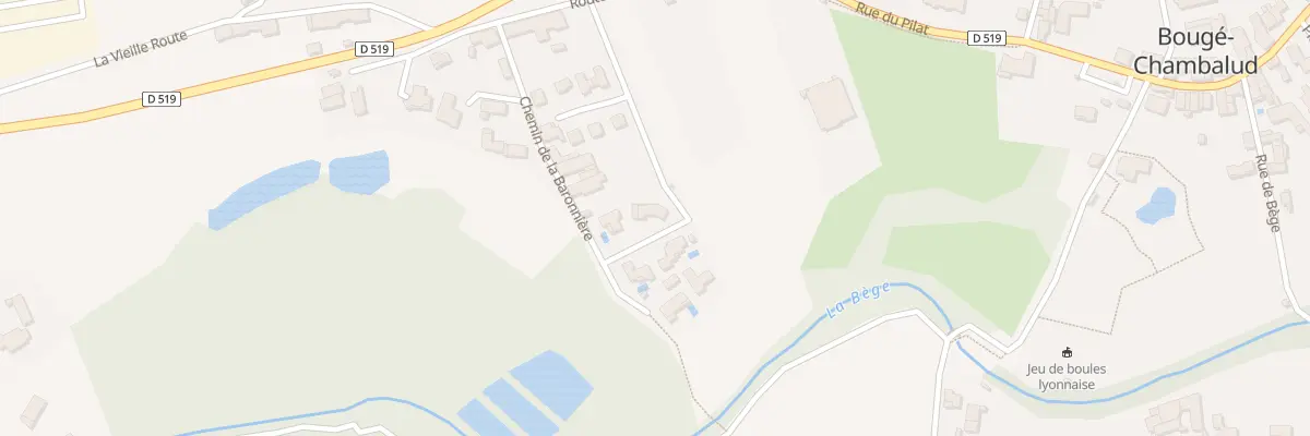Plan du 235 Che de la Baronniere à Bougé-Chambalud