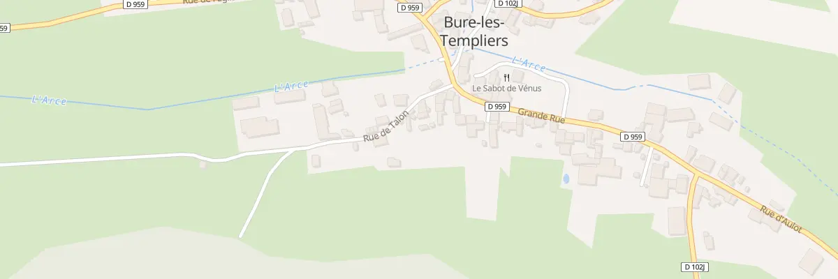 Plan du 7 Rue de Talon à Bure-les-Templiers
